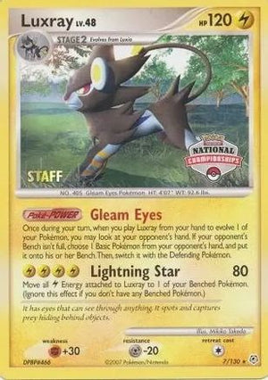 Luxray (National Championships) [Staff] 007/130  League & Championship Cards - Promo