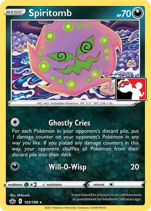 Spiritomb 103  - Holofoil Prize Pack Series Cards - Rare