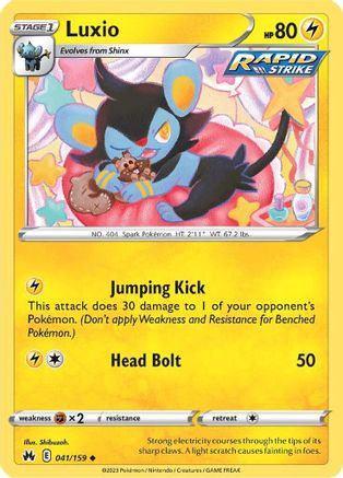 Luxio (41) (41) 041/159  Crown Zenith - Uncommon