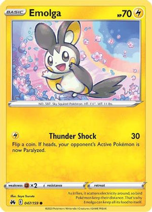 Emolga 047/159  Crown Zenith - Common
