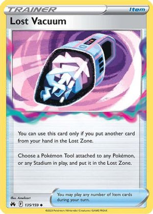 Lost Vacuum 135/159  - Reverse Holofoil Crown Zenith - Uncommon