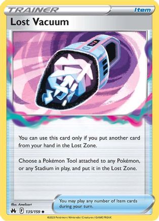 Lost Vacuum 135/159  - Reverse Holofoil Crown Zenith - Uncommon