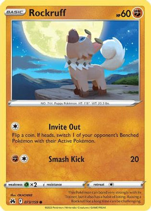 Rockruff 073/159  Crown Zenith - Common