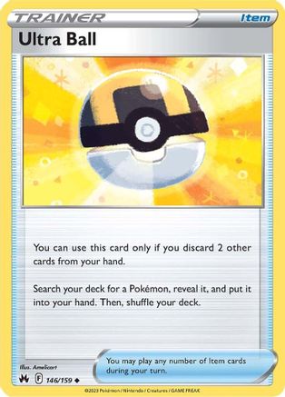 Ultra Ball 146/159  Crown Zenith - Uncommon