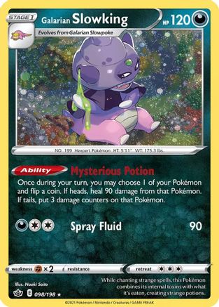 SEALED Galarian Slowking (Cosmos Holo) 098/198 - Holofoil Miscellaneous Cards & Products - Holo Rare