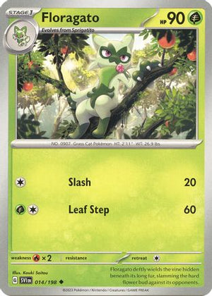 Floragato 014/198  - Reverse Holofoil SV01 Scarlet & Violet Base Set - Uncommon