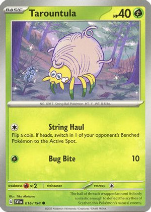 Tarountula 016/198  SV01 Scarlet & Violet Base Set - Common