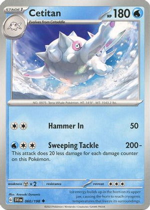 Cetitan 060/198  - Reverse Holofoil SV01 Scarlet & Violet Base Set - Uncommon