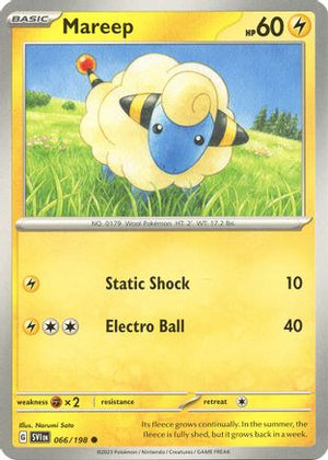 Mareep 066/198  - Reverse Holofoil SV01 Scarlet & Violet Base Set - Common