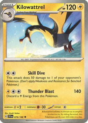 Kilowattrel 079/198  SV01 Scarlet & Violet Base Set - Uncommon