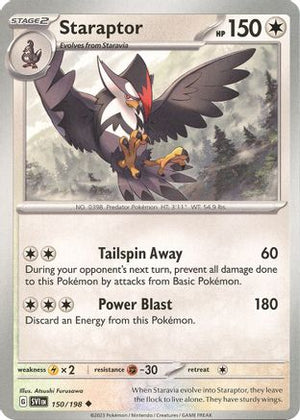 Staraptor 150/198  - Reverse Holofoil SV01 Scarlet & Violet Base Set - Uncommon