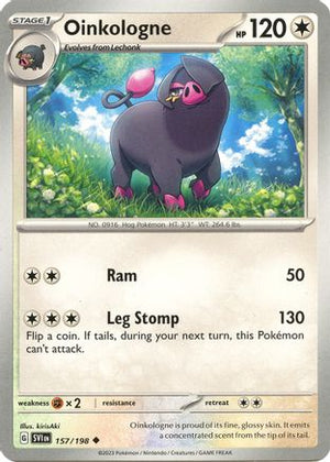 Oinkologne 157/198  - Reverse Holofoil SV01 Scarlet & Violet Base Set - Uncommon