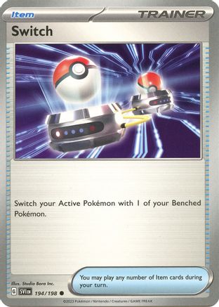 Switch 194/198  - Reverse Holofoil SV01 Scarlet & Violet Base Set - Common