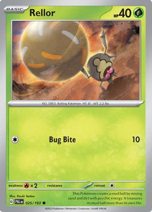 Rellor 025/193  - Reverse Holofoil SV02 Paldea Evolved - Common