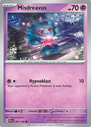 Misdreavus 087/193  SV02 Paldea Evolved - Common