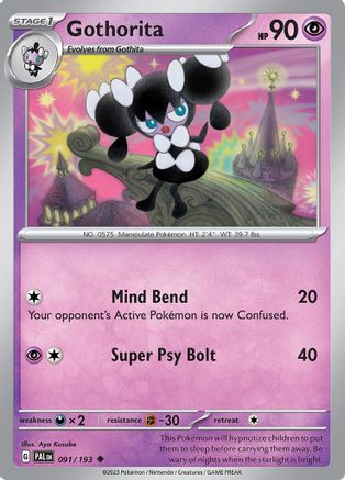 Gothorita 091/193  SV02 Paldea Evolved - Uncommon