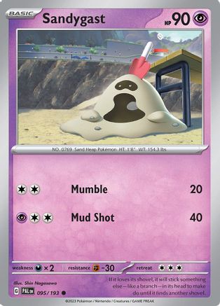 Sandygast 095/193  SV02 Paldea Evolved - Common