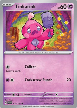 Tinkatink 100/193  - Reverse Holofoil SV02 Paldea Evolved - Common