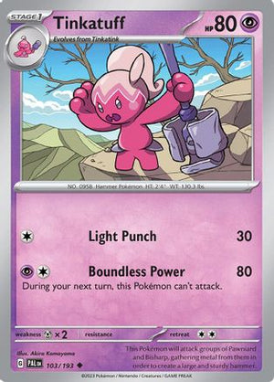 Tinkatuff 103/193  SV02 Paldea Evolved - Uncommon