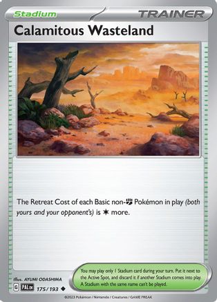 Calamitous Wasteland 175/193  - Reverse Holofoil SV02 Paldea Evolved - Uncommon