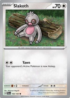 Slakoth 160/193  SV02 Paldea Evolved - Common