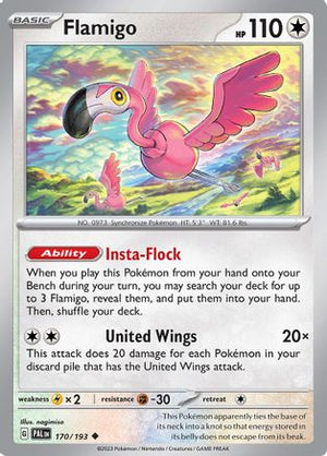 Flamigo 170/193  - Reverse Holofoil SV02 Paldea Evolved - Uncommon