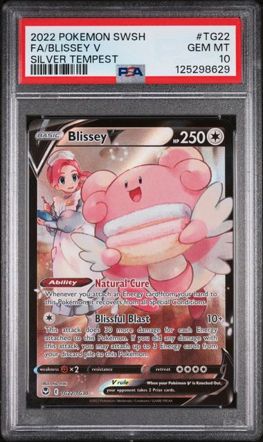 PSA 10 Blissey V #TG22-Silver Tempest (8629)
