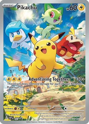 SEALED Pikachu 027 - Holofoil SV Scarlet & Violet Promo Cards - Promo
