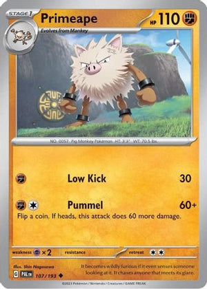 Primeape (Cosmos Holo) 107/193  - Holofoil Miscellaneous Cards & Products - Uncommon