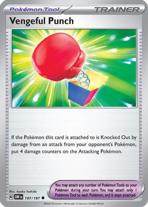 Vengeful Punch 197/197  SV03 Obsidian Flames - Uncommon