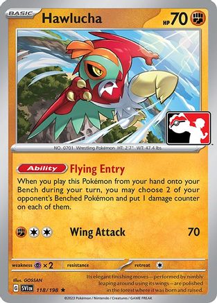 Hawlucha 118/198  Prize Pack Series Cards - Rare