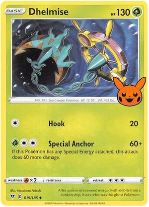 Dhelmise 019/185  Trick or Trade BOOster Bundle 2023 - Uncommon