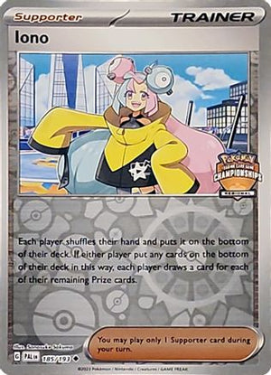 Iono (Regional Championships) 185/193  - Reverse Holofoil League & Championship Cards - Uncommon
