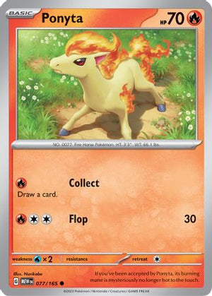 Ponyta 077/165  SV Scarlet & Violet 151 - Common