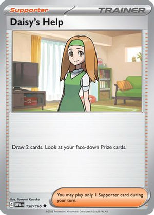 Daisy's Help 158/165  - Reverse Holofoil SV Scarlet & Violet 151 - Uncommon
