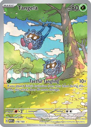 Tangela 178/165  - Holofoil SV Scarlet & Violet 151 - Illustration Rare