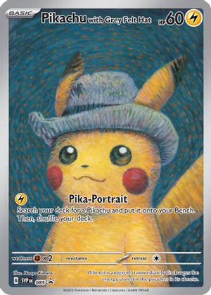SEALED Pikachu with Grey Felt Hat 085 SV Scarlet & Violet Promo Cards - Promo