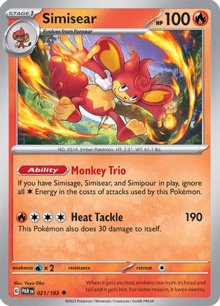 Simisear 021/182  SV04 Paradox Rift - Uncommon