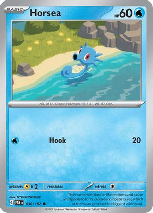 Horsea 030/182  - Reverse Holofoil SV04 Paradox Rift - Common