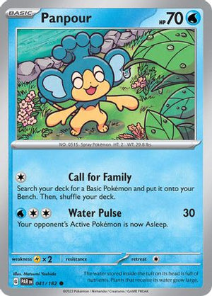 Panpour 041/182  - Reverse Holofoil SV04 Paradox Rift - Common