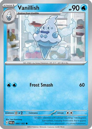 Vanillish 044/182  - Reverse Holofoil SV04 Paradox Rift - Common