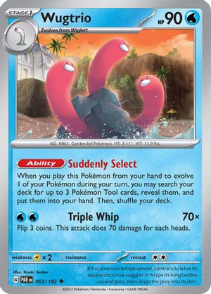 Wugtrio 053/182  SV04 Paradox Rift - Uncommon