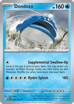 Dondozo 055/182  - Reverse Holofoil SV04 Paradox Rift - Uncommon