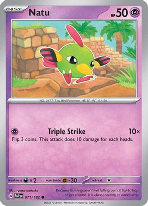 Natu 071/182  - Reverse Holofoil SV04 Paradox Rift - Common