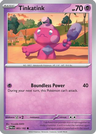 Tinkatink 083/182  - Reverse Holofoil SV04 Paradox Rift - Common