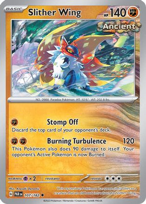 Slither Wing 107/182  - Reverse Holofoil SV04 Paradox Rift - Uncommon