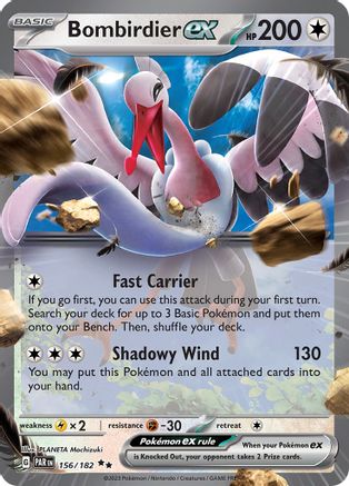 Bombirdier ex 156/182  - Holofoil SV04 Paradox Rift - Double Rare