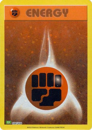 Basic Fighting Energy 034/034  - Holofoil Trading Card Game Classic - Classic Collection
