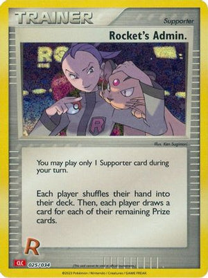 Rocket's Admin. (CLC) 025/034  - Holofoil Trading Card Game Classic - Classic Collection