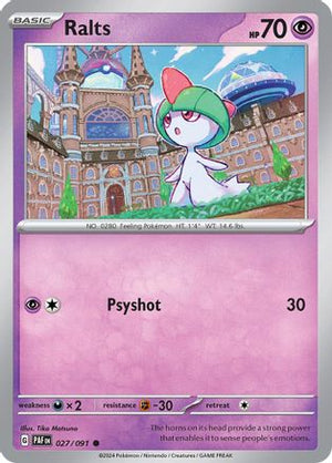 Ralts 027/091  SV Paldean Fates - Common